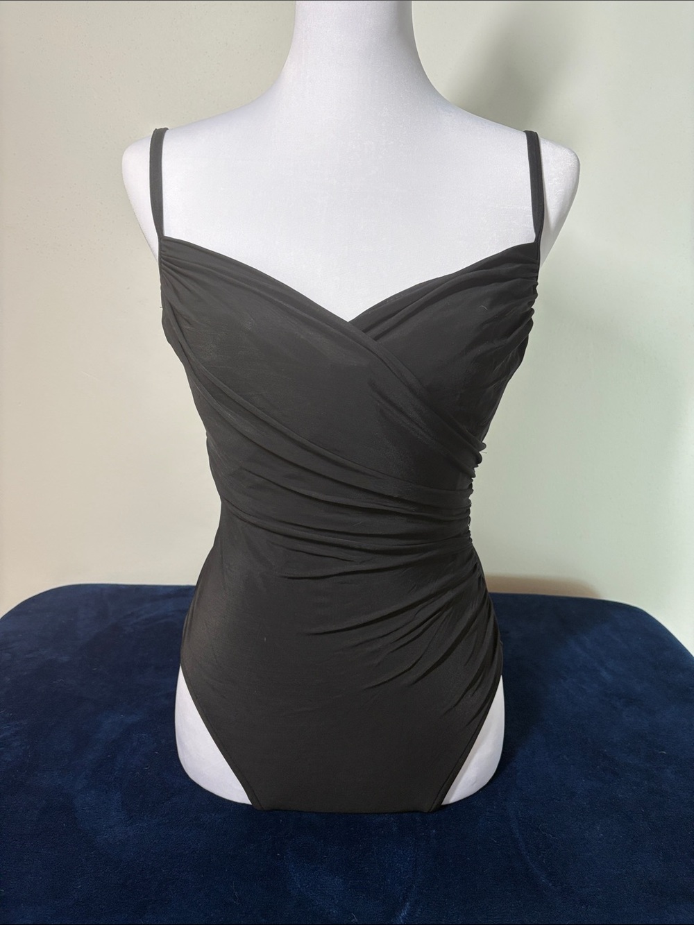 Miraclesuit Black One-Piece Ruched Swimsuit
